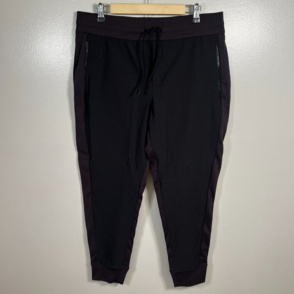 Athleta Headlands Hybrid Trek Jogger Pants Size 16 Black Outdoor Hiking Travel